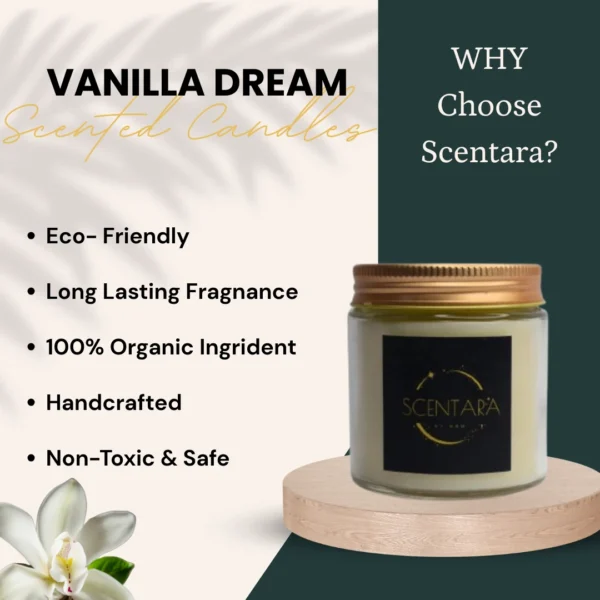 Vanilla Dream Scented Candles Scentara - Image 3