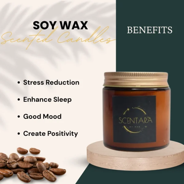 Soy Wax Scented Candles Coffee Espresso Fragnance Scentara - Image 4