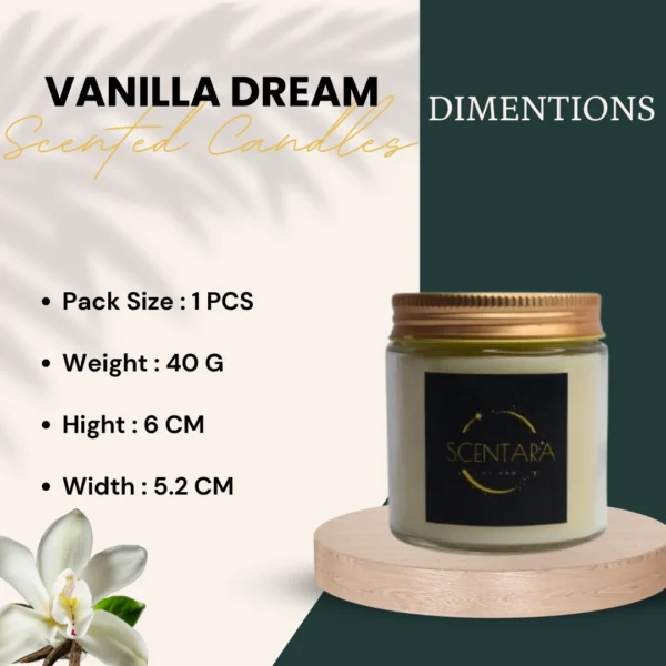 Vanilla Dream Scented Candles Scentara - Image 5
