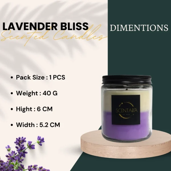 Lavender Bliss Scented Candles Scentara - Image 5