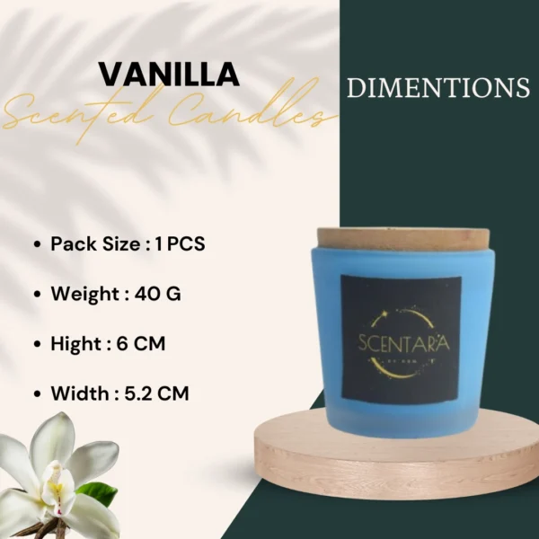 Premium Vanilla Scented Candle Scentara - Image 5