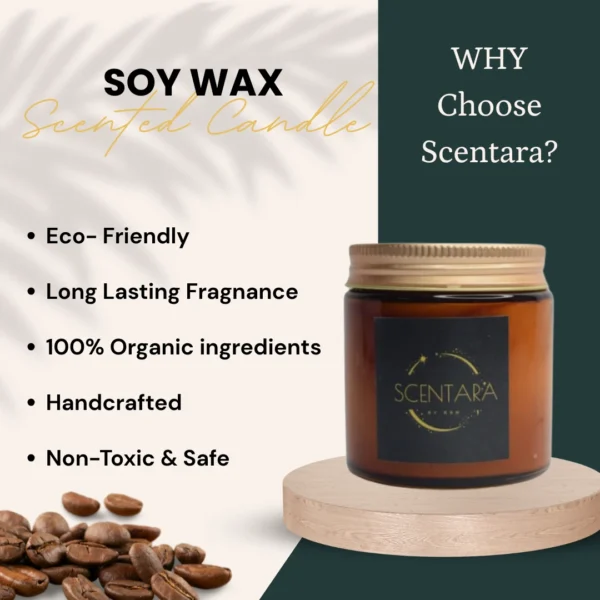Gourmet Coffee Espresso Fragrance Soy Wax Scented Candles - Image 3