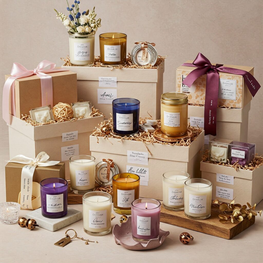 Services of customize gift hamper for scented jar candles