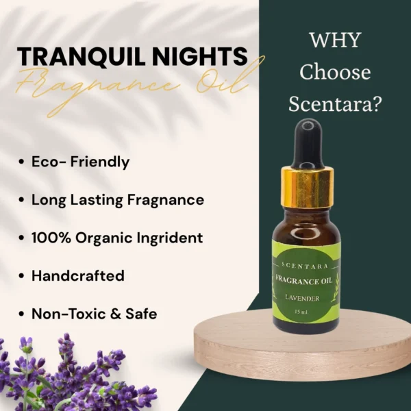 Tranquil Night Fragnance Oil Lavender Scent Scentara - Image 3