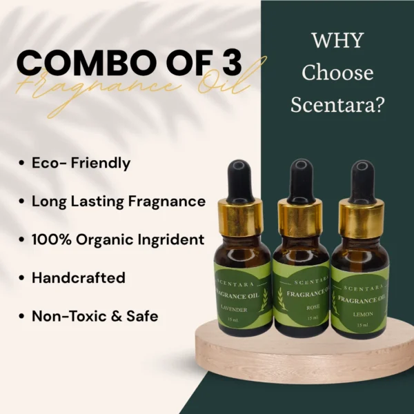 Set Of 3 Oil Fragnance Your Choice Scentara - Image 3