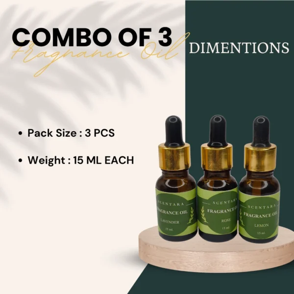 Set Of 3 Oil Fragnance Your Choice Scentara - Image 5