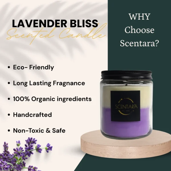 Floral Lavender Bliss Scented Candles - Image 5