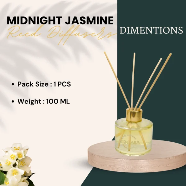 Midnight Jasmine Reed Diffuser Scentara - Image 5